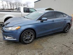 Salvage cars for sale at Spartanburg, SC auction: 2018 Ford Fusion SE