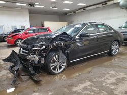 Salvage cars for sale at Davison, MI auction: 2018 Mercedes-Benz C 300 4matic