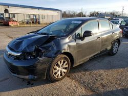 Honda salvage cars for sale: 2012 Honda Civic LX