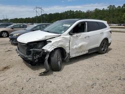 Salvage cars for sale at Greenwell Springs, LA auction: 2017 Hyundai Santa FE SE Ultimate
