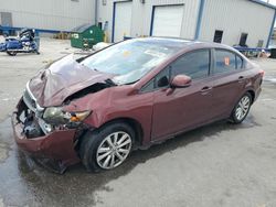 Honda salvage cars for sale: 2012 Honda Civic EX