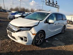 Salvage cars for sale from Copart Columbus, OH: 2019 Honda Odyssey Elite