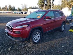 Salvage cars for sale from Copart Graham, WA: 2017 Jeep Cherokee Latitude