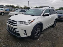 Salvage cars for sale at Sacramento, CA auction: 2018 Toyota Highlander SE