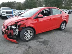 Salvage cars for sale at Exeter, RI auction: 2015 Chevrolet Sonic LT