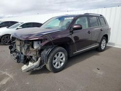 Toyota Highlander salvage cars for sale: 2012 Toyota Highlander Base