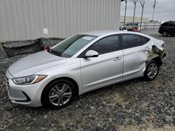 Salvage cars for sale at Tifton, GA auction: 2018 Hyundai Elantra SEL