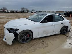 Salvage cars for sale at Haslet, TX auction: 2018 Alfa Romeo Giulia TI