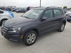 Salvage cars for sale at Grand Prairie, TX auction: 2016 Volkswagen Tiguan S
