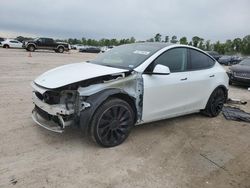 Salvage cars for sale at Houston, TX auction: 2023 Tesla Model Y
