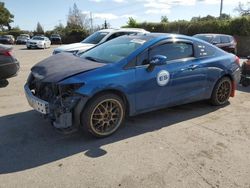 Salvage cars for sale from Copart San Martin, CA: 2012 Honda Civic LX