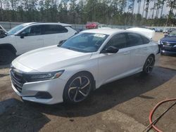 Vehiculos salvage en venta de Copart Harleyville, SC: 2021 Honda Accord Sport