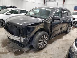 Salvage cars for sale at Franklin, WI auction: 2014 Acura MDX Technology