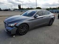 Salvage cars for sale from Copart Miami, FL: 2016 Infiniti Q50 RED Sport 400