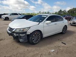 Salvage cars for sale from Copart Houston, TX: 2015 Honda Accord EXL