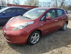 Salvage cars for sale from Copart Baltimore, MD: 2012 Nissan Leaf SV