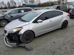 Salvage cars for sale from Copart Spartanburg, SC: 2015 KIA Forte LX