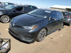 Salvage cars for sale at Brighton, CO auction: 2017 Toyota Corolla IM