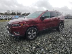 Vehiculos salvage en venta de Copart Mebane, NC: 2019 Jeep Cherokee Limited