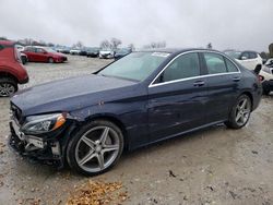 Salvage cars for sale at West Warren, MA auction: 2017 Mercedes-Benz C 300 4matic