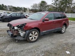 Salvage cars for sale from Copart Fairburn, GA: 2011 Subaru Outback 2.5I Premium