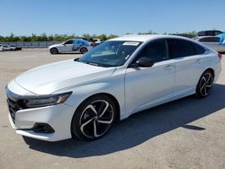 Vehiculos salvage en venta de Copart Fresno, CA: 2021 Honda Accord Sport