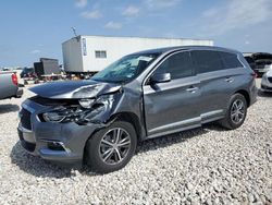 Salvage cars for sale from Copart New Braunfels, TX: 2020 Infiniti QX60 Luxe