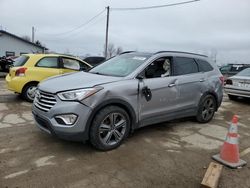 Salvage cars for sale from Copart Pekin, IL: 2016 Hyundai Santa FE SE Ultimate