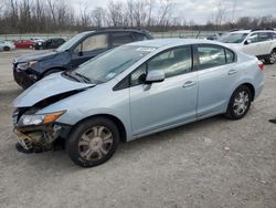 2012 Honda Civic Hybrid L en venta en Leroy, NY