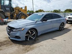 Salvage cars for sale from Copart Miami, FL: 2021 Honda Accord Sport SE