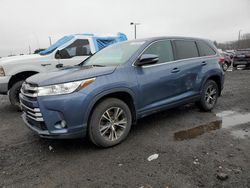 Toyota Highlander salvage cars for sale: 2017 Toyota Highlander LE