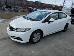 Salvage cars for sale from Copart Wilmington, CA: 2013 Honda Civic LX