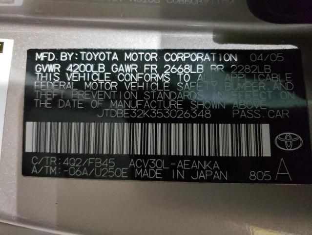 2005 Toyota Camry LE