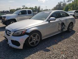 Salvage cars for sale at Riverview, FL auction: 2015 Mercedes-Benz C 300 4matic