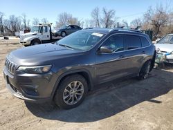 Salvage cars for sale at Baltimore, MD auction: 2019 Jeep Cherokee Latitude Plus