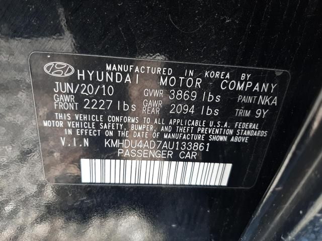 2010 Hyundai Elantra Blue