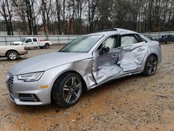 Salvage cars for sale from Copart Austell, GA: 2018 Audi A4 Premium Plus