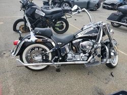 Salvage cars for sale from Copart Rancho Cucamonga, CA: 2003 Harley-Davidson Flstci