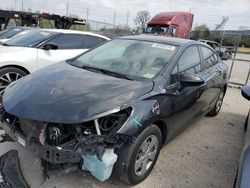 Chevrolet Cruze LS salvage cars for sale: 2017 Chevrolet Cruze LS