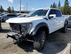 Salvage cars for sale from Copart Rancho Cucamonga, CA: 2022 Ford F150 Raptor