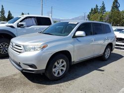 Salvage cars for sale from Copart Rancho Cucamonga, CA: 2013 Toyota Highlander Base