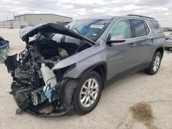 Salvage cars for sale at San Antonio, TX auction: 2021 Chevrolet Traverse LT