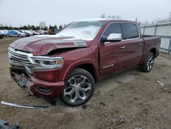 Salvage cars for sale from Copart Elgin, IL: 2019 Dodge RAM 1500 Longhorn