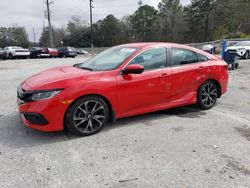 Salvage cars for sale from Copart Savannah, GA: 2019 Honda Civic Sport