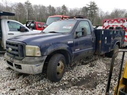 Salvage cars for sale from Copart West Warren, MA: 2005 Ford F350 Super Duty