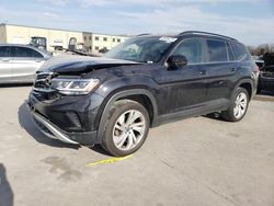 Salvage cars for sale at Wilmer, TX auction: 2021 Volkswagen Atlas SE