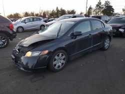 Honda Civic salvage cars for sale: 2008 Honda Civic LX