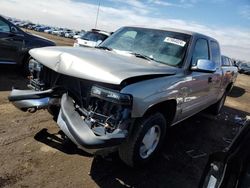 Salvage cars for sale at Brighton, CO auction: 2002 Chevrolet Silverado K1500