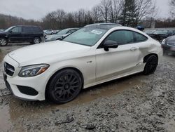 Salvage cars for sale at North Billerica, MA auction: 2017 Mercedes-Benz C 43 4matic AMG