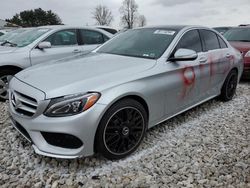 Mercedes-Benz salvage cars for sale: 2015 Mercedes-Benz C 300 4matic